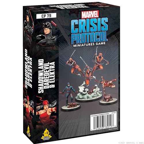 Atomic Mass Games Zubehör Daredevil Captain America, Marvel Crisis Protocol: Shadowland Elektra with Hand Ninjas-EN, verschieden, 2. Character Packs von Atomic Mass Games