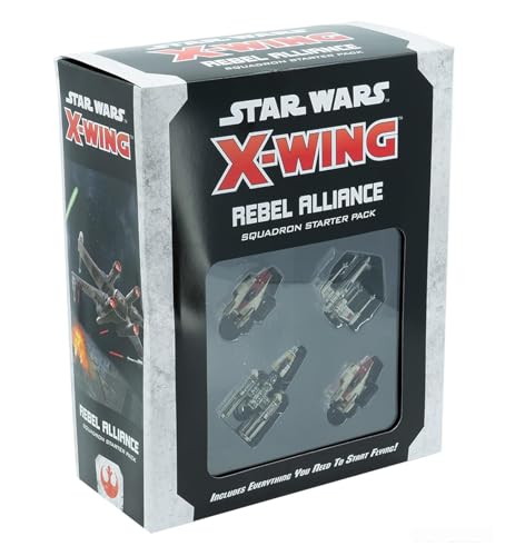 Atomic Mass Games Star Wars X-Wing 2nd Edition Miniaturen Game Rebel Alliance Squadron Starter Pack,Durchschnittliche Spielzeit 45 Minuten,Hergestellt von Atomic Mass Games