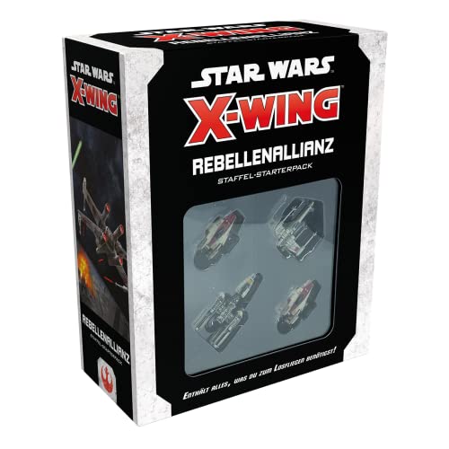 Atomic Mass Games | Star Wars: X-Wing 2. Edition – Rebellenallianz | Staffel-Starterpack | Tabletop | 2 Spieler | Ab 14+ Jahren | 30-45 Minuten | Deutsch von Atomic Mass Games