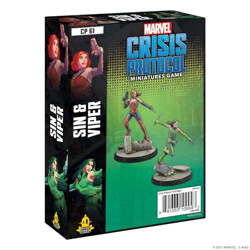 Atomic Mass Games Fantasy Flight Games - Marvel Crisis Protocol: Sin and Viper Character Pack - Miniatures Game, Various, FFGCP61 von Atomic Mass Games