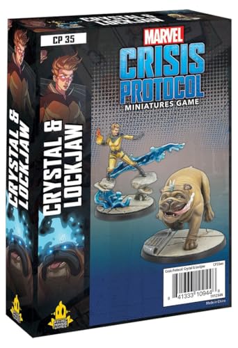 Atomic Mass Games - Marvel Crisis Protocol: Character Pack: Crystal and Lockjaw - Miniature Game CP35en von Atomic Mass Games