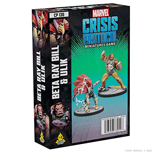 Marvel Crisis Protocol Beta Ray Bill & Ulik Character Pack,Miniatur-Kampfspiel,Strategiespiel für Erwachsene,ab 14 Jahren,durchschnittliche Spielzeit 90 Minuten,hergestellt von Atomic Mass Games von Atomic Mass Games