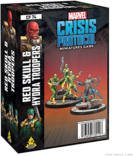 Marvel Crisis Protocol – Red Skull & Hydra Troops – Miniaturspiel auf Englisch von Atomic Mass Games