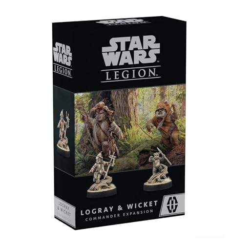 Star Wars Legion Logrey & Wicket Commander Erweiterung | Zwei-Spieler-Kampfspiel | Miniaturenspiel | Strategiespiel für Erwachsene und Jugendliche | ab 14 Jahren | Durchschnittliche Spielzeit 3 von Atomic Mass Games
