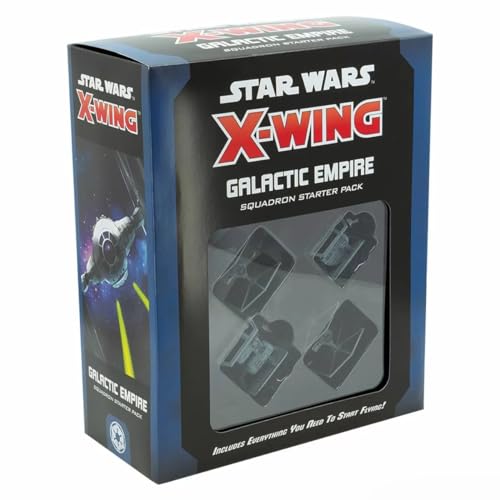Star Wars X-Wing 2nd Edition Miniaturen Game Galactic Empire Squadron Starter Pack,Durchschnittliche Spielzeit 45 Minuten,Hergestellt von Atomic Mass Games von Fantasy Flight Games