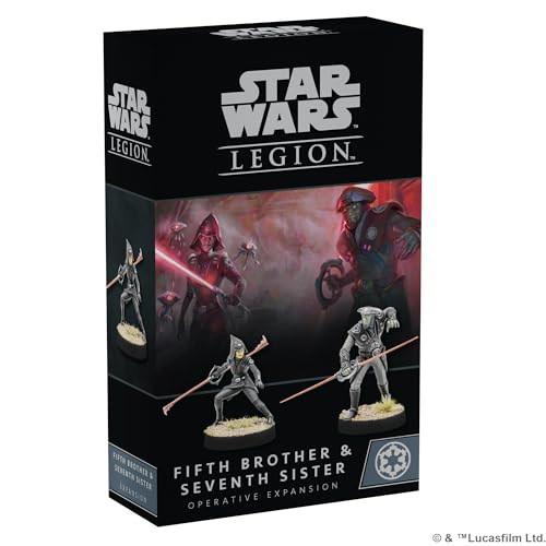 Star Wars: Legion Fifth Brother and Seventh Sister Operative Expansion - Tabletop Miniaturen Spiel, Strategiespiel für Kinder und Erwachsene, ab 14 Jahren, 2 Spieler, 3 Stunden Spielzeit, hergestellt Star Wars: Legion Fifth Brother and Seventh Sister Operative Expansion - Tabletop Miniaturen Spiel, Strategiespiel für Kinder und Erwachsene, ab 14 Jahren, 2 Spieler, 3 Stunden Spielzeit, hergestellt von Atomic Mass Games