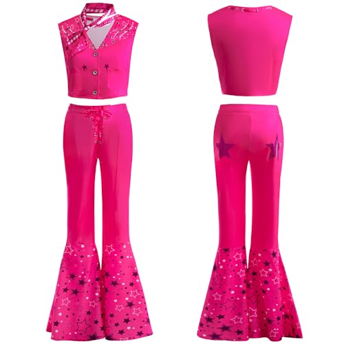 Atorcher Cowgirl Kostüm Kinder Mädchen Prinzessin Kleid für Weihnachten Verkleidung Karneval Halloween Geburtstag Party von Atorcher