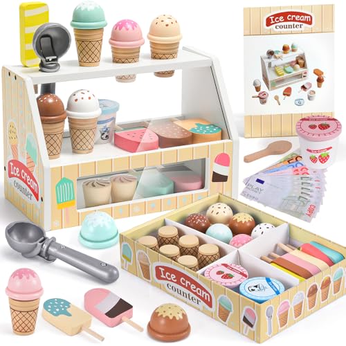 Atoylink Eisdiele Kinder Holz Kinderküche Zubehör mit Kaufmannsladen Kaufladen Zubehör Spielgeld Einkaufsladen Eisladen Kinder Holz Eisstand EIS Spielzeug Geschenk für Kinder Mädchen 3 4 5 6 Jahre Atoylink Eisdiele Kinder Holz Kinderküche Zubehör mit Kaufmannsladen Kaufladen Zubehör Spielgeld Einkaufsladen Eisladen Kinder Holz Eisstand EIS Spielzeug Geschenk für Kinder Mädchen 3 4 5 6 Jahre von Atoylink