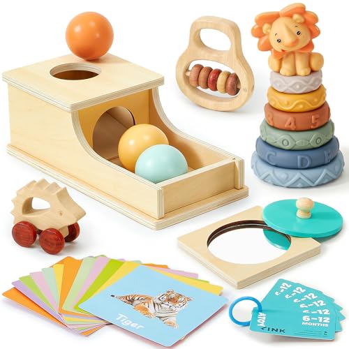 Atoylink Montessori Babyspielzeug ab 6 Monate Sensorik Spielzeug mit Objektpermanenz Box & Stapelbecher Baby & Rassel Baby & Kontrastkarten Motorikspielzeug Holzspielzeug Geschenk Baby 1 Jahre Atoylink Montessori Babyspielzeug ab 6 Monate Sensorik Spielzeug mit Objektpermanenz Box & Stapelbecher Baby & Rassel Baby & Kontrastkarten Motorikspielzeug Holzspielzeug Geschenk Baby 1 Jahre von Atoylink