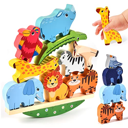 Atoylink Montessori Holzspielzeug ab 2 3 4 5 Jahren Stapelspiel Stapelspielzeug Tiere zum Stapeln Bausteine Balancespiel Holz Motorikspielzeug Feinmotorik Lernspielzeug Geschenke für Baby Kleinkinder Atoylink Montessori Holzspielzeug ab 2 3 4 5 Jahren Stapelspiel Stapelspielzeug Tiere zum Stapeln Bausteine Balancespiel Holz Motorikspielzeug Feinmotorik Lernspielzeug Geschenke für Baby Kleinkinder von Atoylink