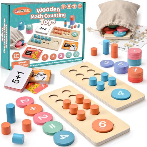 Atoylink Montessori Mathe Spielzeug, Zahlen Lernen Holzspielzeug, Zahl und Zählung Motorikspielzeug, Zählen Lernspielzeug Lernspiele Steckspiel Geschenk für Kinder Junge Mädchen 2 3 4 5 6 Jahre Atoylink Montessori Mathe Spielzeug, Zahlen Lernen Holzspielzeug, Zahl und Zählung Motorikspielzeug, Zählen Lernspielzeug Lernspiele Steckspiel Geschenk für Kinder Junge Mädchen 2 3 4 5 6 Jahre von Atoylink