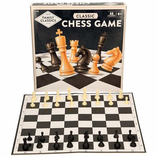 A to Z Family Classics Traditionelles Schachspiel-Set, 2 Spieler, ab 8 Jahren, Schwarz-Weiß-Brett mit Teilen A to Z Family Classics Traditionelles Schachspiel-Set, 2 Spieler, ab 8 Jahren, Schwarz-Weiß-Brett mit Teilen von Atoz