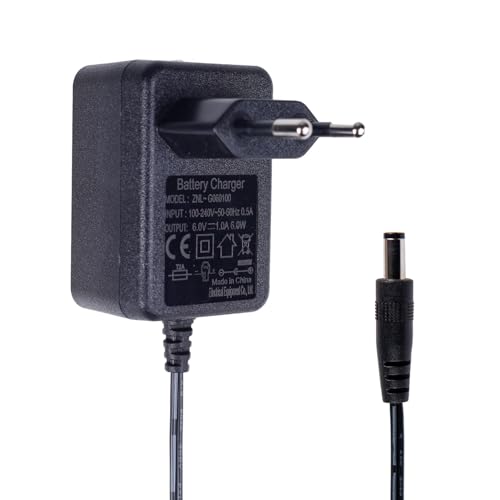 Atshld 6V Ladegerät für Kinder Elektroauto Motorrad ATV, Netzteil mit 2,1mm x 5,5mm Stecker, 800mA, Kompatibel mit Aufsitzautos SUV Spielzeugfahrzeugen, LED-Anzeige, 1,1m Kabel, Überspannungsschutz Atshld 6V Ladegerät für Kinder Elektroauto Motorrad ATV, Netzteil mit 2,1mm x 5,5mm Stecker, 800mA, Kompatibel mit Aufsitzautos SUV Spielzeugfahrzeugen, LED-Anzeige, 1,1m Kabel, Überspannungsschutz von Atshld