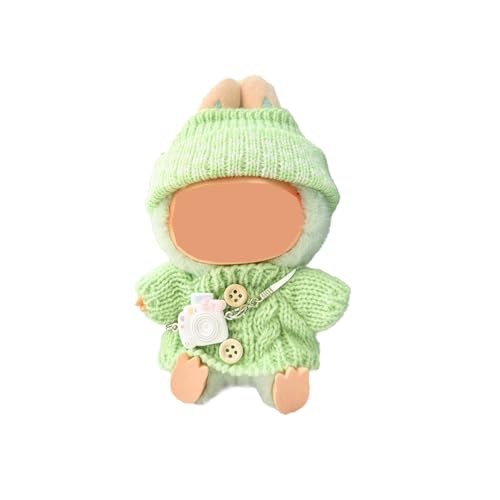 Passende Bekleidung für 17cm Labubu Plüsch, Bekleidungs zubehör für Labubu Kuscheltier, only Clothes, not includ labubu Plush doll (B) von Atsmoce