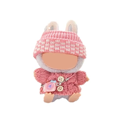 Passende Bekleidung für 17cm Labubu Plüsch, Bekleidungs zubehör für Labubu Kuscheltier, only Clothes, not includ labubu Plush doll (D) von Atsmoce