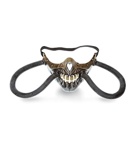 Attitude Studio Steampunk Gold Totenkopf Kostüm Draht Mundstück Halbmaske Abdeckung von Attitude Studio