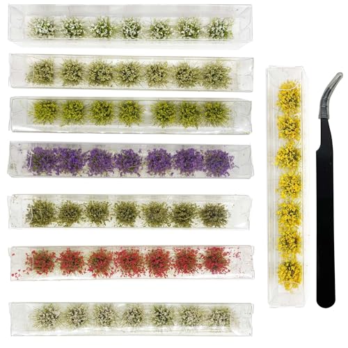 Attuslla 56 Stück Scenics Gras Grasbüschel, 8 Farbe Static Grass Tuft Schnee Statische Grass für Miniatur Ornamente Eisenbahn Modellbahn Landschaftsbau Diorama Zubehör Attuslla 56 Stück Scenics Gras Grasbüschel, 8 Farbe Static Grass Tuft Schnee Statische Grass für Miniatur Ornamente Eisenbahn Modellbahn Landschaftsbau Diorama Zubehör von Attuslla
