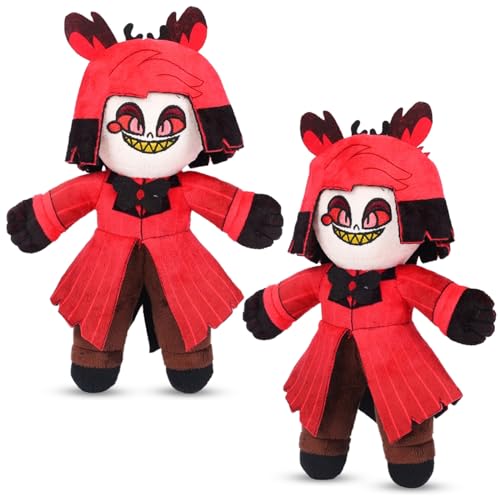 Atuoxing Hazbin Hotel Plüsch Puppe, Hazbin Hotel Plüsch, Gefüllte Anime Hell Inn Puppe, Anime Charakter Alastor Plüsch Puppe, Sammelbare Hell's Inn Spielzeug Geburtstagsgeschenk Für Fan (D) von Atuoxing