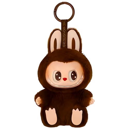 Atuoxing Labubu Monster Kuscheltier mit Haken Labubu Plush Puppe Keychain Geschenk für Fans von Atuoxing