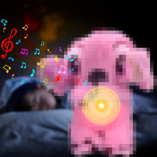 Atuoxing S-titch Atmender Plüschtier S-titch Kuscheltier mit Herzschlag Schlummer S-titch für Kinder und Erwachsene (Rosa) von Atuoxing