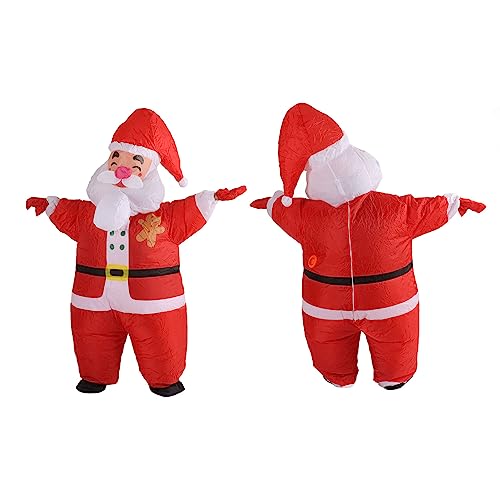 Atyhao Aufblasbarer Weihnachtspuppenanzug, Verstärkte Nähte, Lustiges Wiederverwendbares Aufblasbares Weihnachtskostüm für Party (Großer Weihnachtsmann) von Atyhao
