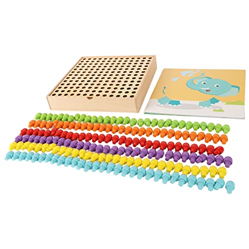 Atyhao Pädagogisches Nagel-Puzzle-Spielzeug, Konzentrationstraining, Nagel-Puzzle-Spielzeug, Farbenfrohe Früherziehung für die Schule von Atyhao