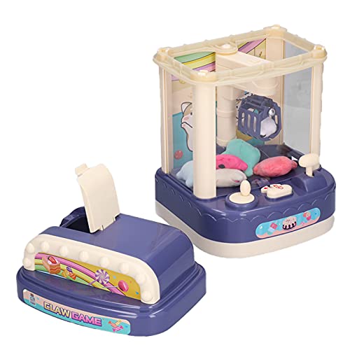 Atyhao Puppenkrallenmaschine, Puppenkrallenspielzeug Spielzeug Krallenmaschine Wiederaufladbare Tragbare Krallenmaschine mit Leichter Musik für den Heimsupermarkt (Blaue von Atyhao