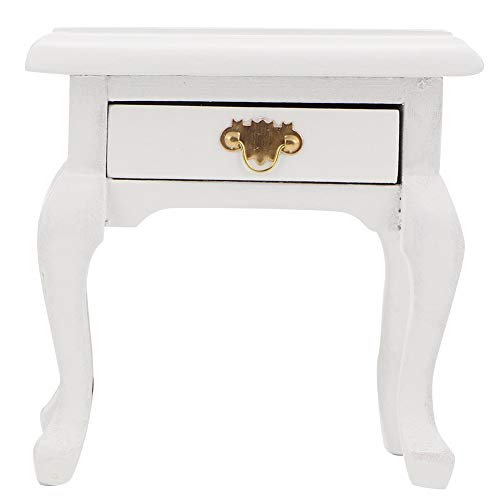 Dollhouse Furniture, 1:12 Miniatur weißer Nachttisch für Wohnaccessoires Dollhouse Dekoratives ZubehörMöbel Dollhouse Furniture, 1:12 Miniatur weißer Nachttisch für Wohnaccessoires Dollhouse Dekoratives ZubehörMöbel von Atyhao