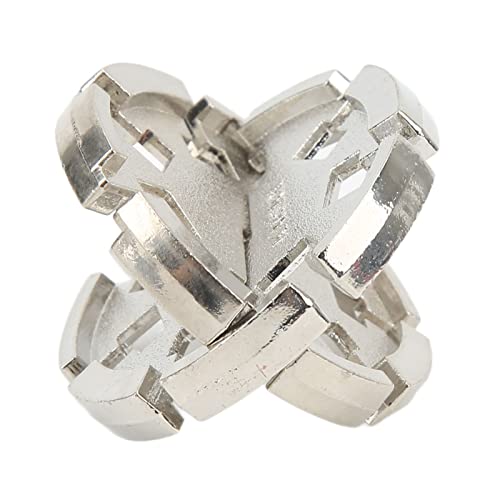 Metal Unlock Puzzle, Disk Hanayama Metal Brain Teaser Puzzle 3D Unlock Metal Puzzle Lernspielzeug für Teenager Metal Unlock Puzzle, Disk Hanayama Metal Brain Teaser Puzzle 3D Unlock Metal Puzzle Lernspielzeug für Teenager von Atyhao