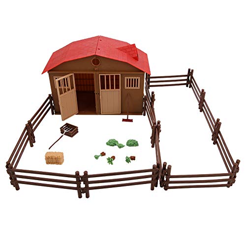 Mini-Bauernhaus-Modell-Spielzeugset, Simulations-Bauernhof-Zubehör für, Lernen Sie Bauernhof-Wissen, Tolles Geschenk zu Weihnachten oder Neujahr von Atyhao