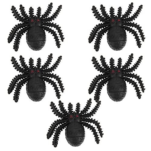Realistisches Plastik Spinnen Spielzeug, 5 Stück Gefälschter Spinnen streich Prop Joke Spinnen Simulation Spinnen Modell Spielzeug Horror Halloween Dekorationen Prop Spielzeug[Spinne] Scherzartikel von Atyhao