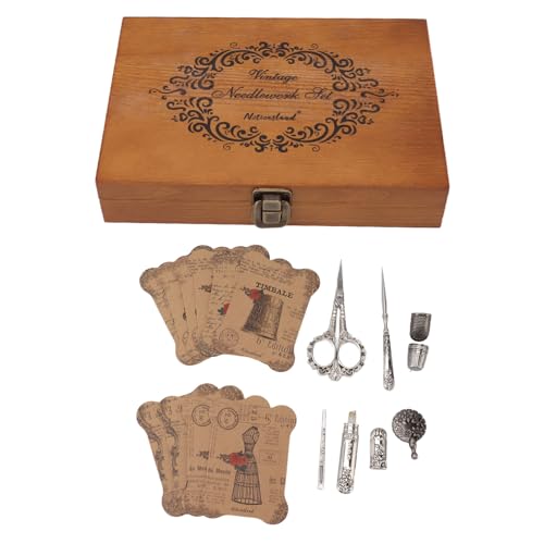 Vintage-Stickscheren-Set, Näh-Bastelset aus Edelstahl, Antike Nähwerkzeuge, für Kunsthandwerk, mit 7 Teilen (Vintage-Silber) von Atyhao