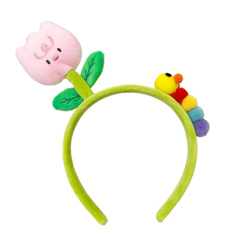 Aublinto Sonnenblumen Stirnband Stirnband Für Die Weihnachtsfeier Süßes Stirnband Dekoratives Stirnband Blumen Gänseblümchen Stirnband Raupe Kopfbedeckung Damen Stirnband Haarschmuck von Aublinto