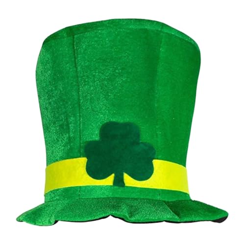 Aublinto St. Patrick's Day Hut, Samtgrüner Zylinder Kleeblatthut St Patricks Day Hut St Patrick's Day Kostüm St Patricks Day Accessoires für Männer und Frauen mit Kleeblatt für Faschingskostüme Aublinto St. Patrick's Day Hut, Samtgrüner Zylinder Kleeblatthut St Patricks Day Hut St Patrick's Day Kostüm St Patricks Day Accessoires für Männer und Frauen mit Kleeblatt für Faschingskostüme von Aublinto