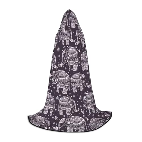 Aubnva Cartoon-Umhang mit niedlichem Elefanten-Druck, unisex, mit Kapuze, für Halloween, Cosplay, Karneval, bequem, stilvoll Aubnva Cartoon-Umhang mit niedlichem Elefanten-Druck, unisex, mit Kapuze, für Halloween, Cosplay, Karneval, bequem, stilvoll von Aubnva