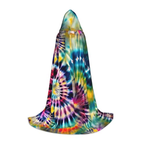 Aubnva Exotischer Tribe-Stil, Batik-Stil, Druck, Unisex, Kapuzenumhang, vielfältig, Halloween, Cosplay, Karneval, bequem, stilvoll von Aubnva
