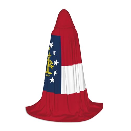 Aubnva Georgia-Flaggen-Druck, Unisex, Kapuzenumhang, vielfältig, Halloween, Cosplay, Karneval, bequem, stilvoll Aubnva Georgia-Flaggen-Druck, Unisex, Kapuzenumhang, vielfältig, Halloween, Cosplay, Karneval, bequem, stilvoll von Aubnva