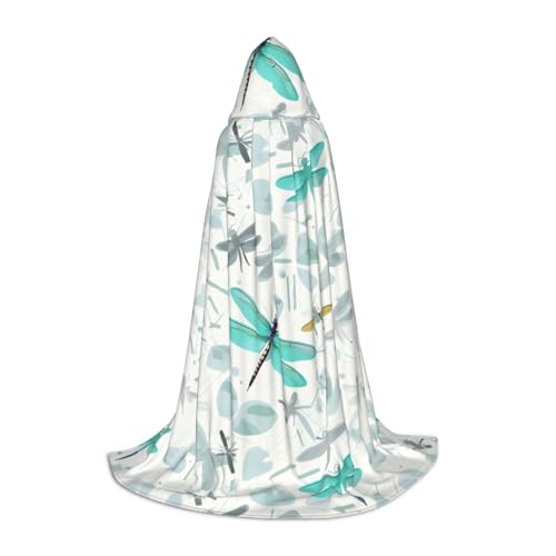 Aubnva Grüner Libellen-Druck, Unisex, Kapuzenumhang, vielfältig, Halloween, Cosplay, Karneval, bequem, stilvoll Aubnva Grüner Libellen-Druck, Unisex, Kapuzenumhang, vielfältig, Halloween, Cosplay, Karneval, bequem, stilvoll von Aubnva