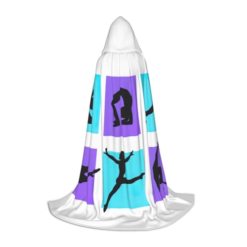 Aubnva Gymnastik-Spiel-Druck, Unisex, Kapuzenumhang, vielfältig, Halloween, Cosplay, Karneval, bequem, stilvoll von Aubnva