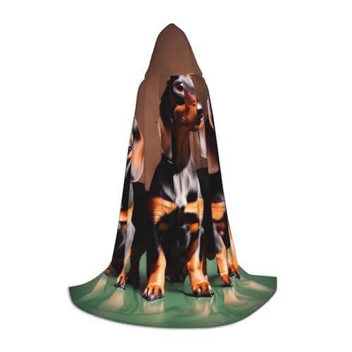 Aubnva Kapuzenumhang mit Dackel-Motiv, Unisex, für Halloween, Cosplay, Karneval, bequem, stilvoll Aubnva Kapuzenumhang mit Dackel-Motiv, Unisex, für Halloween, Cosplay, Karneval, bequem, stilvoll von Aubnva
