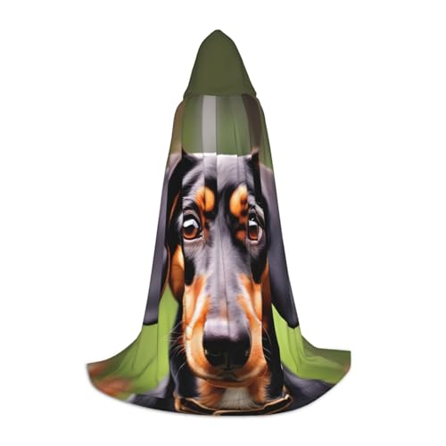 Aubnva Kapuzenumhang mit Dackel-Motiv, Unisex, für Halloween, Cosplay, Karneval, bequem, stilvoll Aubnva Kapuzenumhang mit Dackel-Motiv, Unisex, für Halloween, Cosplay, Karneval, bequem, stilvoll von Aubnva