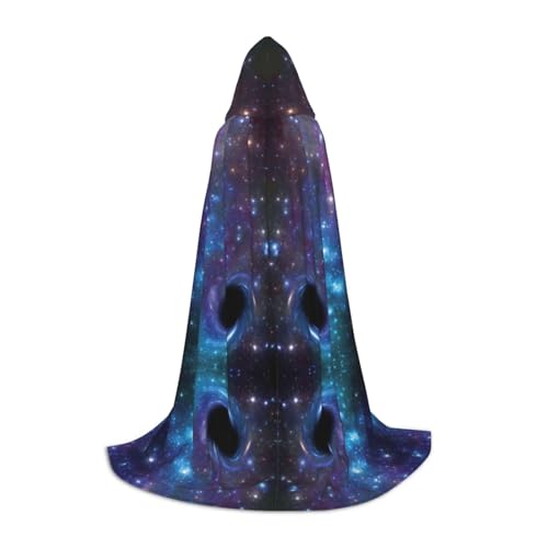 Aubnva Kapuzenumhang mit Galaxie-Druck, Unisex, verschiedene Designs, Halloween, Cosplay, Karneval, bequem, stilvoll von Aubnva