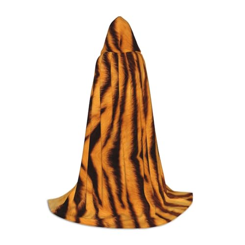 Aubnva Kapuzenumhang mit Tiger-Streifenmuster, Unisex, für Halloween, Cosplay, Karneval, bequem, stilvoll Aubnva Kapuzenumhang mit Tiger-Streifenmuster, Unisex, für Halloween, Cosplay, Karneval, bequem, stilvoll von Aubnva