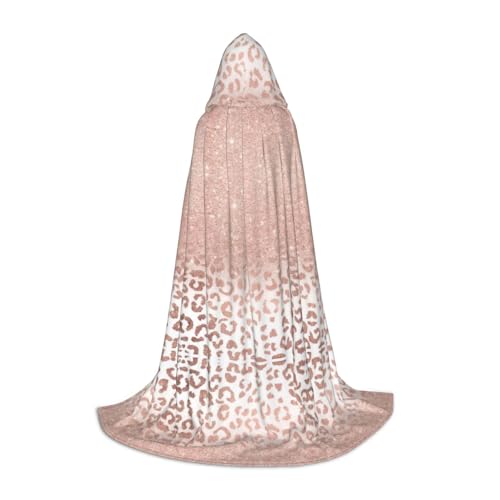 Aubnva Rose-goldener Glitzer-Aufdruck, Unisex, Kapuzenumhang, vielfältig, Halloween, Cosplay, Karneval, bequem, stilvoll Aubnva Rose-goldener Glitzer-Aufdruck, Unisex, Kapuzenumhang, vielfältig, Halloween, Cosplay, Karneval, bequem, stilvoll von Aubnva