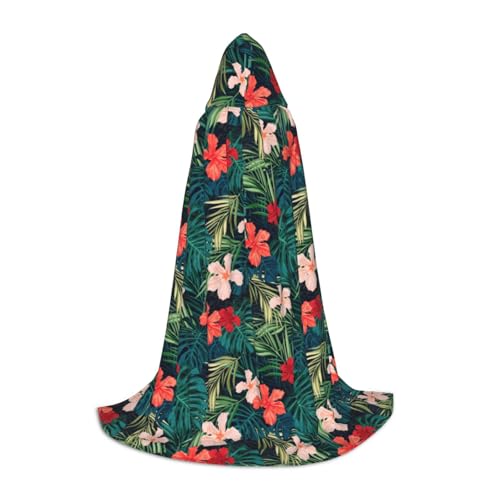 Aubnva Sommerumhang mit Kapuze, Hawaii-Druck, Unisex, für Halloween, Cosplay, Karneval, bequem, stilvoll von Aubnva