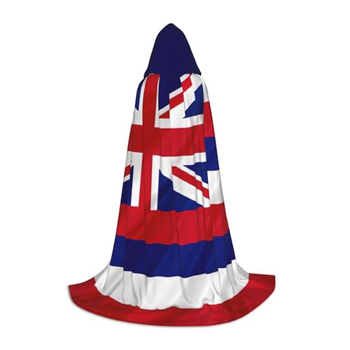 Aubnva Umhang mit Kapuze, Motiv: Flagge von Hawaii, amerikanischer Druck, unisex, für Halloween, Cosplay, Karneval, bequem, stilvoll Aubnva Umhang mit Kapuze, Motiv: Flagge von Hawaii, amerikanischer Druck, unisex, für Halloween, Cosplay, Karneval, bequem, stilvoll von Aubnva
