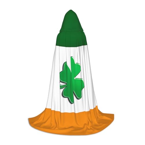 Aubnva Umhang mit irischer Flagge, Unisex, mit Kapuze, für Halloween, Cosplay, Karneval, bequem, stilvoll Aubnva Umhang mit irischer Flagge, Unisex, mit Kapuze, für Halloween, Cosplay, Karneval, bequem, stilvoll von Aubnva