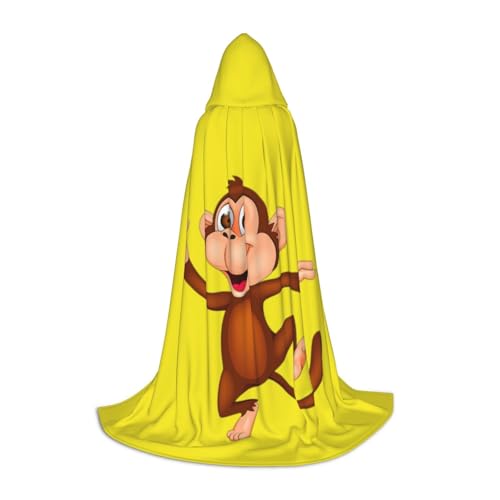 Aubnva Unisex Kapuzenumhang mit Affen-Aufdruck, für Halloween, Cosplay, Karneval, bequem, stilvoll Aubnva Unisex Kapuzenumhang mit Affen-Aufdruck, für Halloween, Cosplay, Karneval, bequem, stilvoll von Aubnva