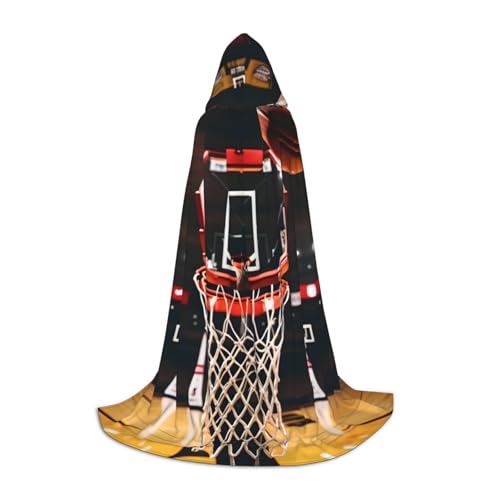 Aubnva Unisex Kapuzenumhang mit Basketball-Aufdruck, für Halloween, Cosplay, Karneval, bequem, stilvoll von Aubnva