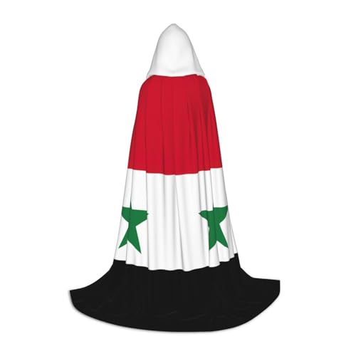 Aubnva Unisex Kapuzenumhang mit Flagge der Syrien, Arabische Republik, verschiedene Anlässe, Halloween, Cosplay, Karneval, bequem, stilvoll Aubnva Unisex Kapuzenumhang mit Flagge der Syrien, Arabische Republik, verschiedene Anlässe, Halloween, Cosplay, Karneval, bequem, stilvoll von Aubnva